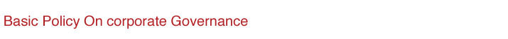 Basec policy on corporate governance